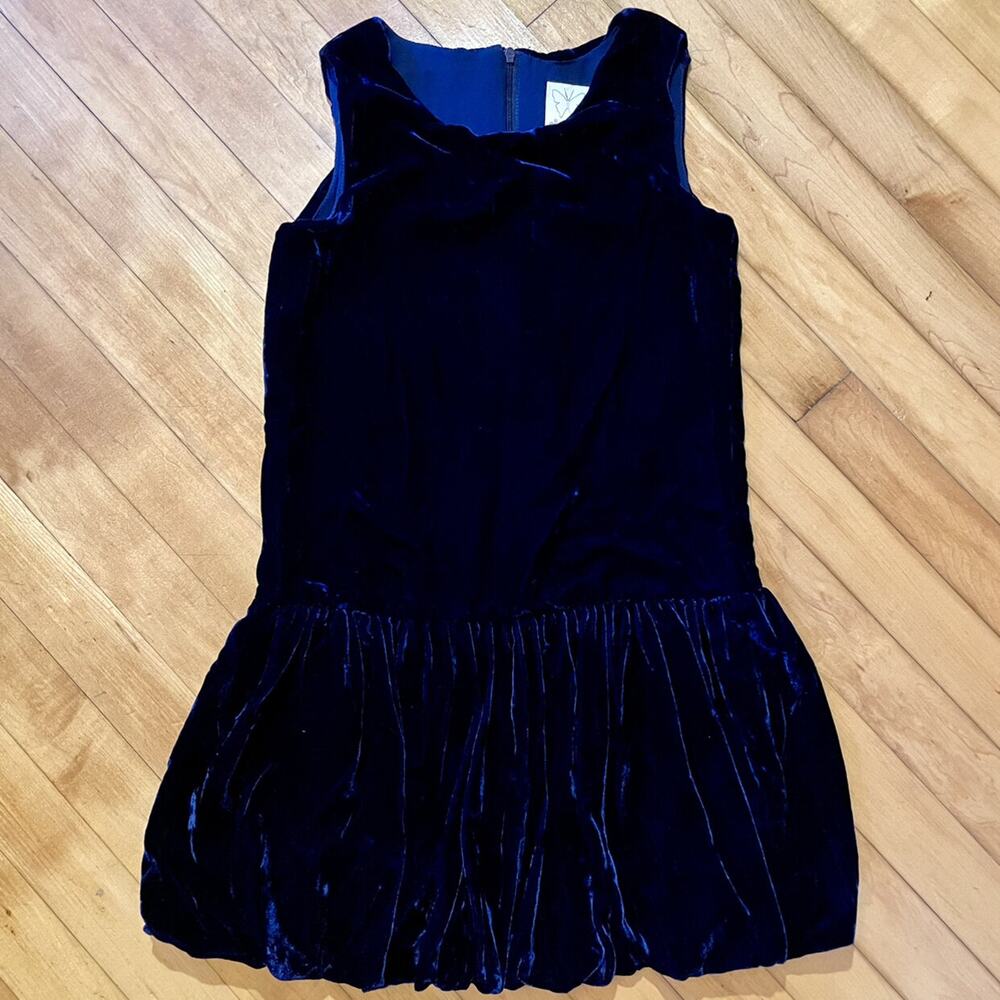 Ella Moss Navy Velvet Dress